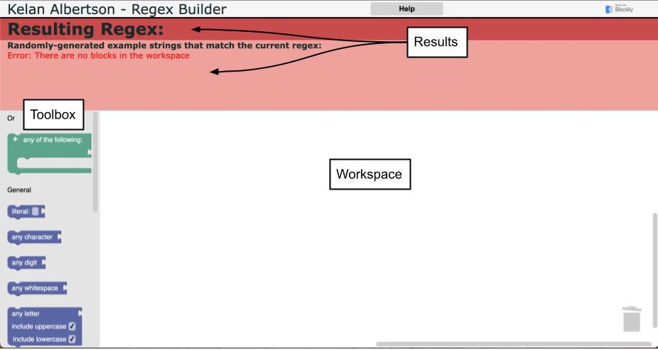 Regex Blocks Screen